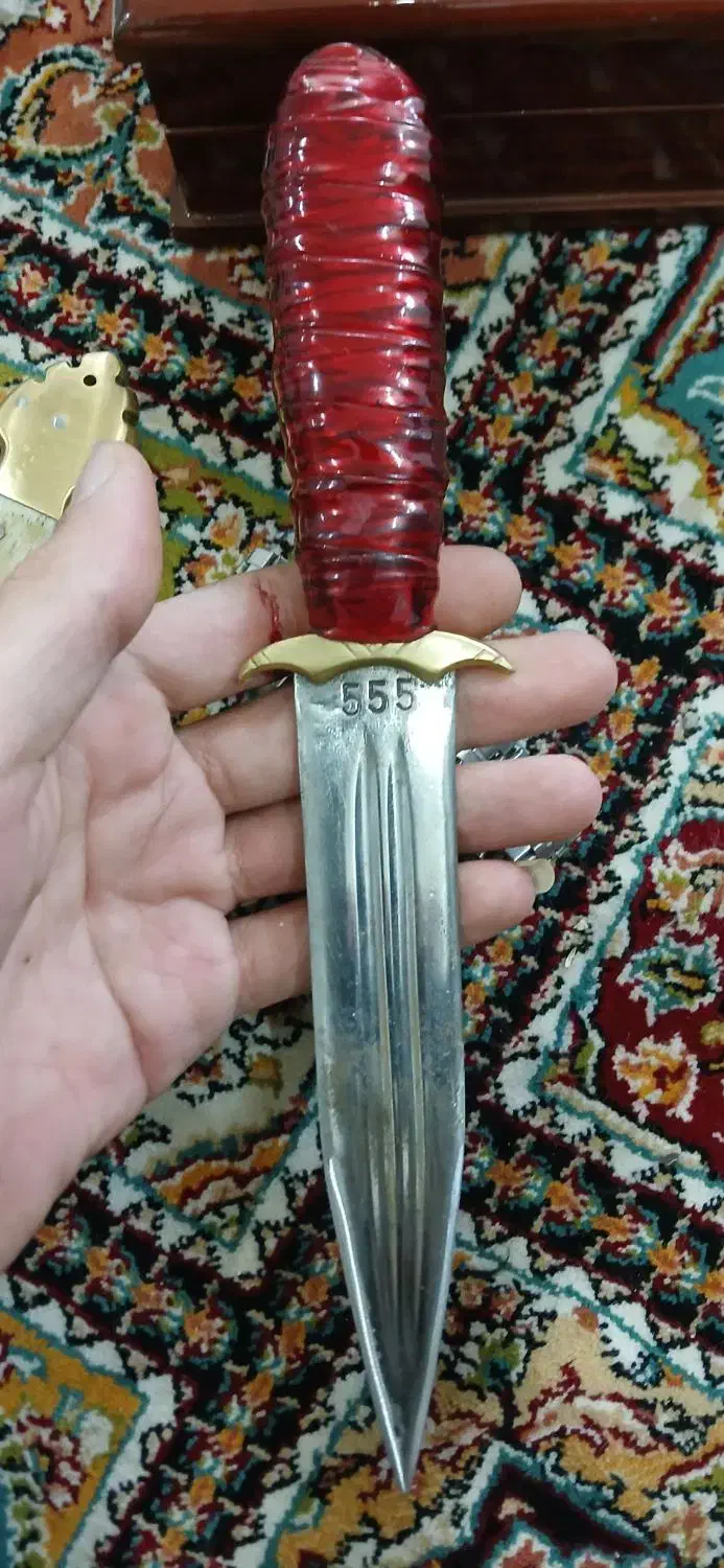 چاقو قدیمی دسته استخوان|کوهنوردی و کمپینگ|مشهد, کوی المهدی|دیوار