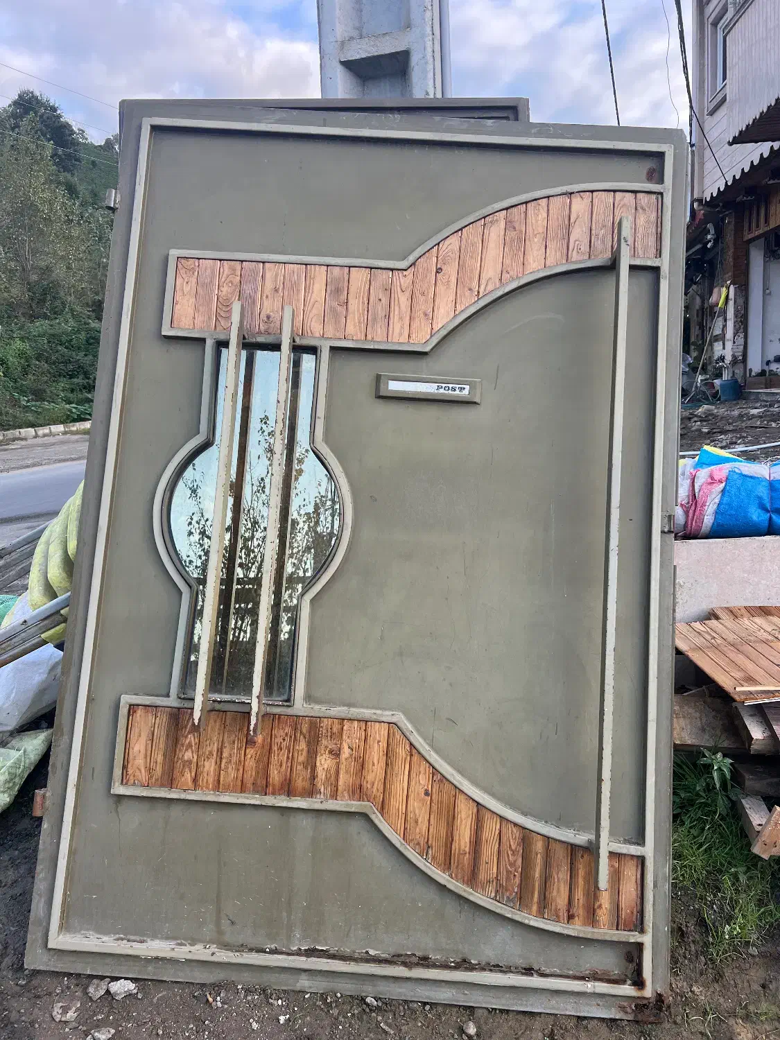 درب پارکینگ آهنی فوق سنگین لاهیجان|مصالح و تجهیزات ساختمان|لاهیجان, لیل|دیوار