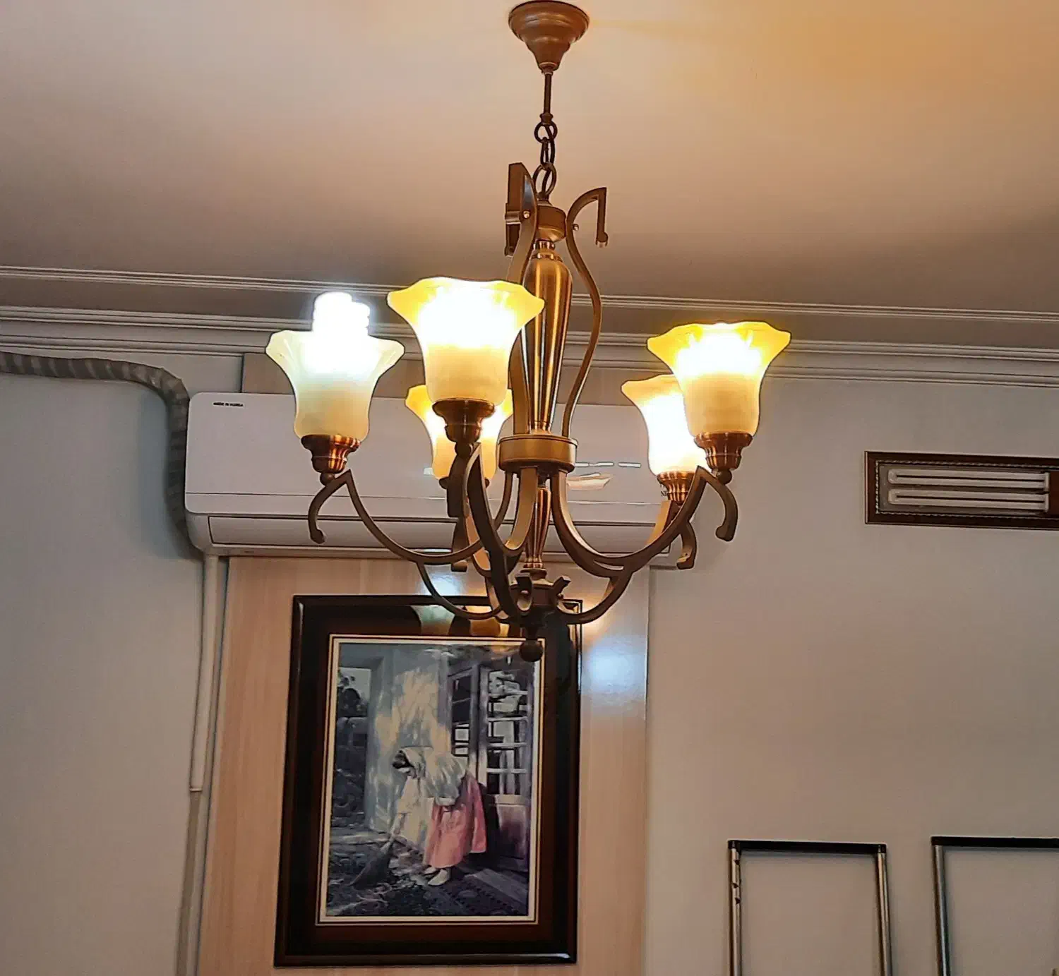 ۳ عدد لوستر سقفی|لوستر و چراغ آویز|اصفهان, ملکشهر|دیوار