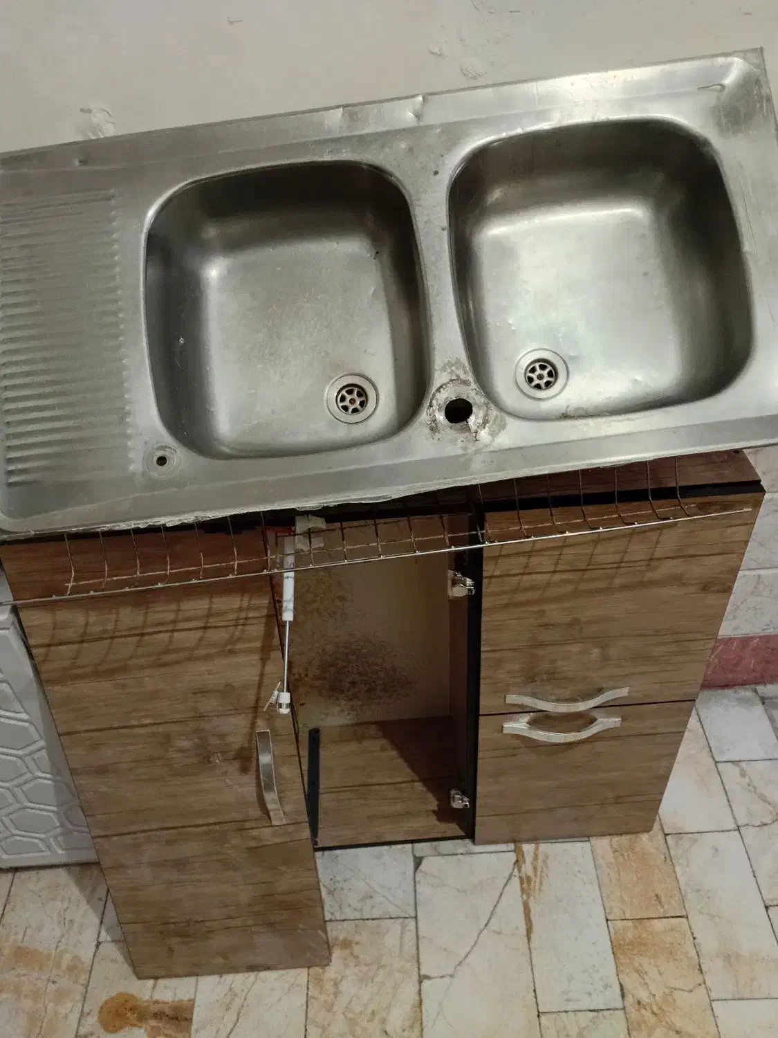 کابینت آبچکان و سینک|آبچکان و نظمدهنده ظروف|باقرشهر, |دیوار