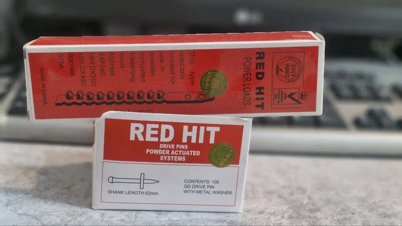 میخ و چاشنی بتن رد هیت|مصالح و تجهیزات ساختمان|مشهد, عامل|دیوار