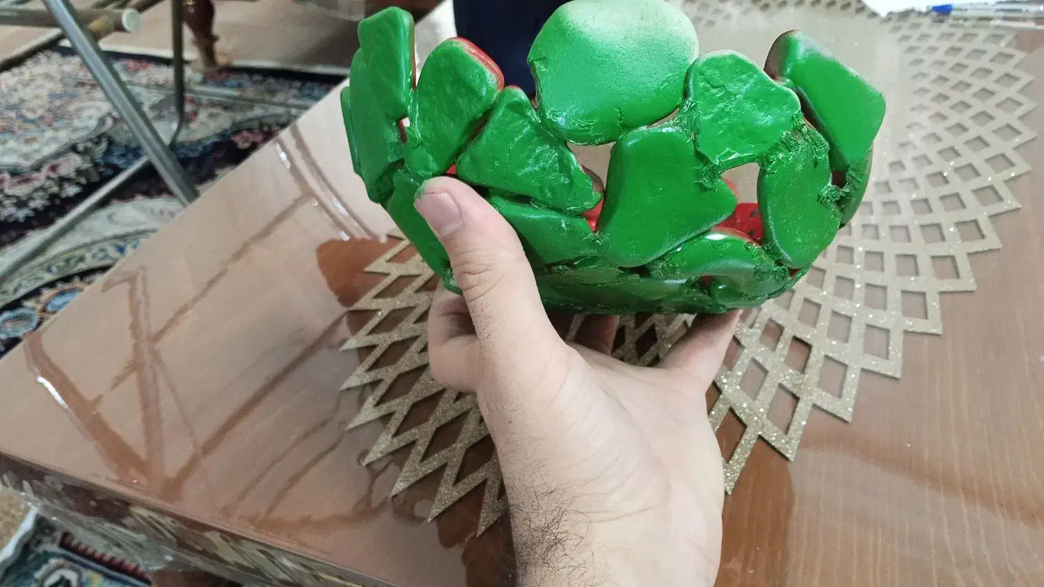 ظرف شیرینی خوری،میوه خوری و شکلات خوری طرح هندوانه|ظروف سرو و پذیرایی|محمدشهر, کوی بهار|دیوار