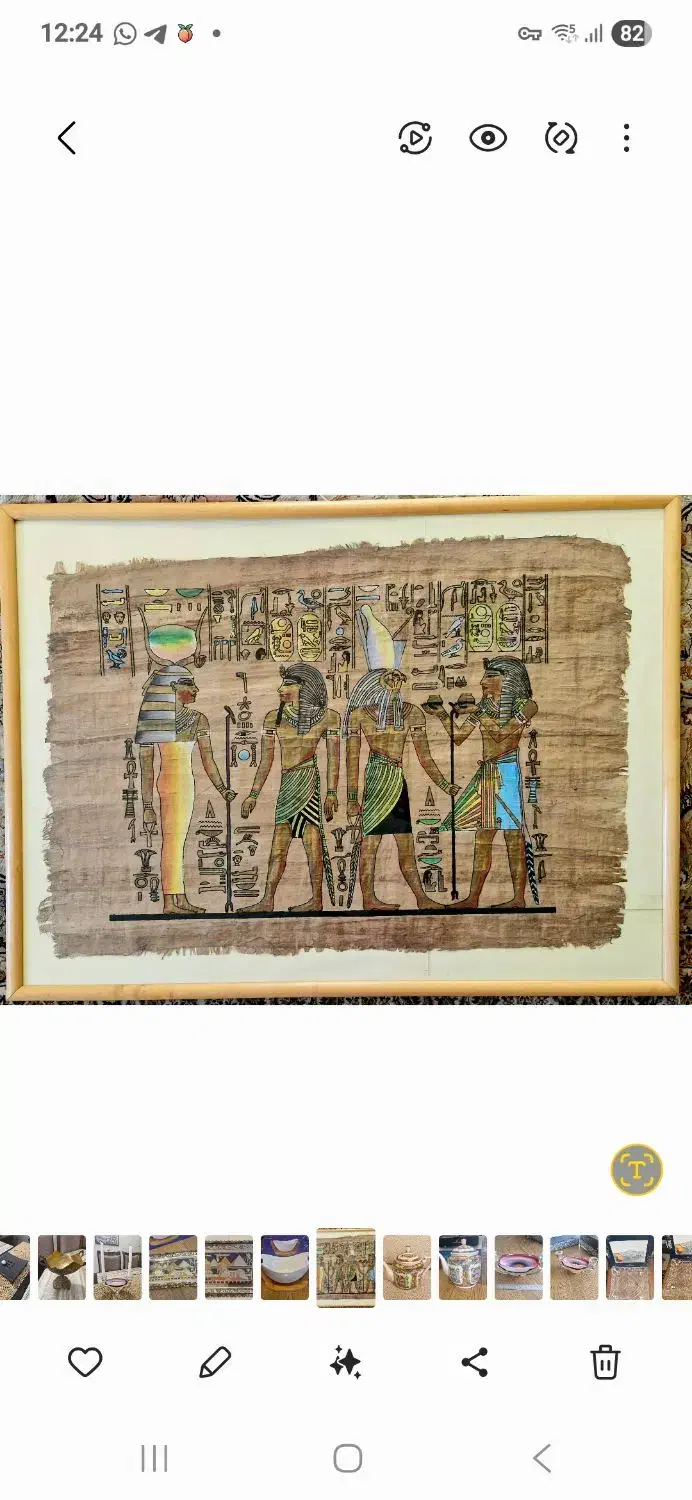 تابلو پاپیروس اصل مصری|تابلو، نقاشی، عکس|تهران, شهرک غرب|دیوار