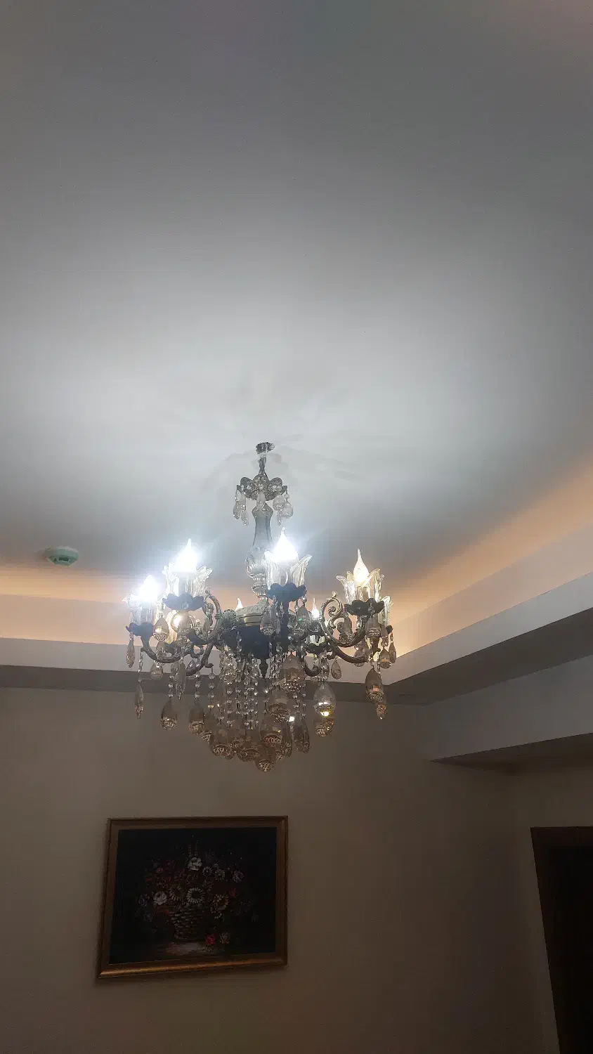 لوستر ۸ شاخه برنجی|لوستر و چراغ آویز|تهران, امیر بهادر|دیوار