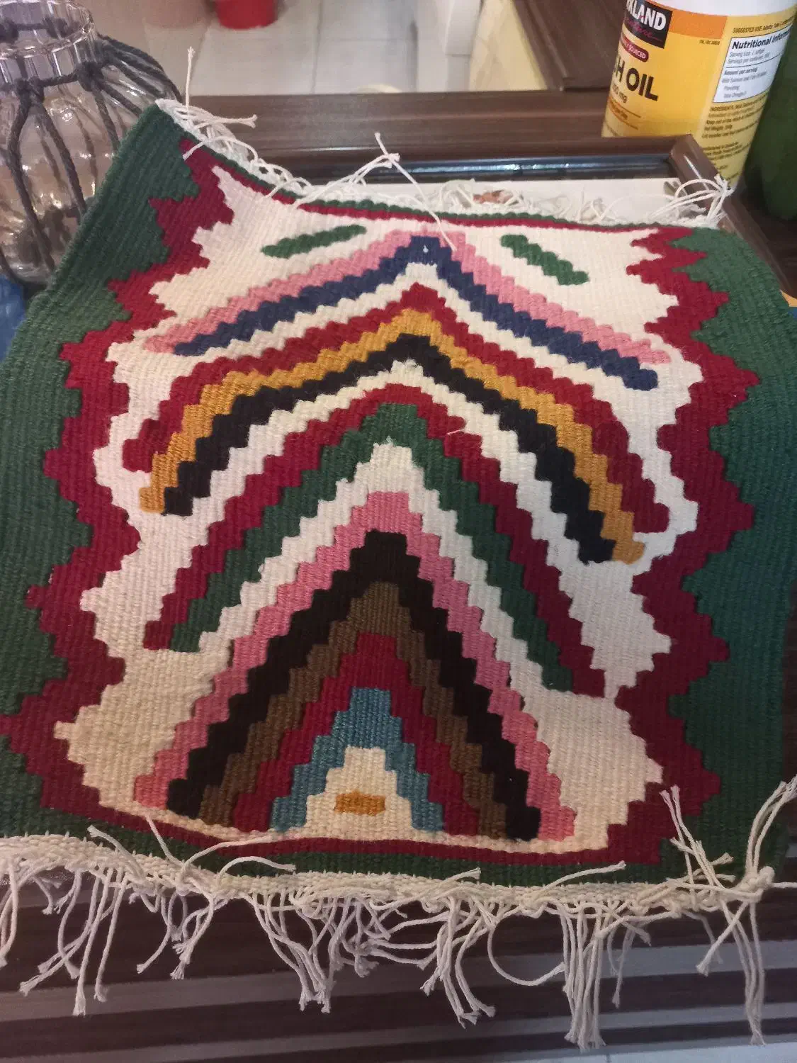 گلیم دستبافت زیر تلفنی|گلیم، جاجیم، گبه|اصفهان, وحید|دیوار