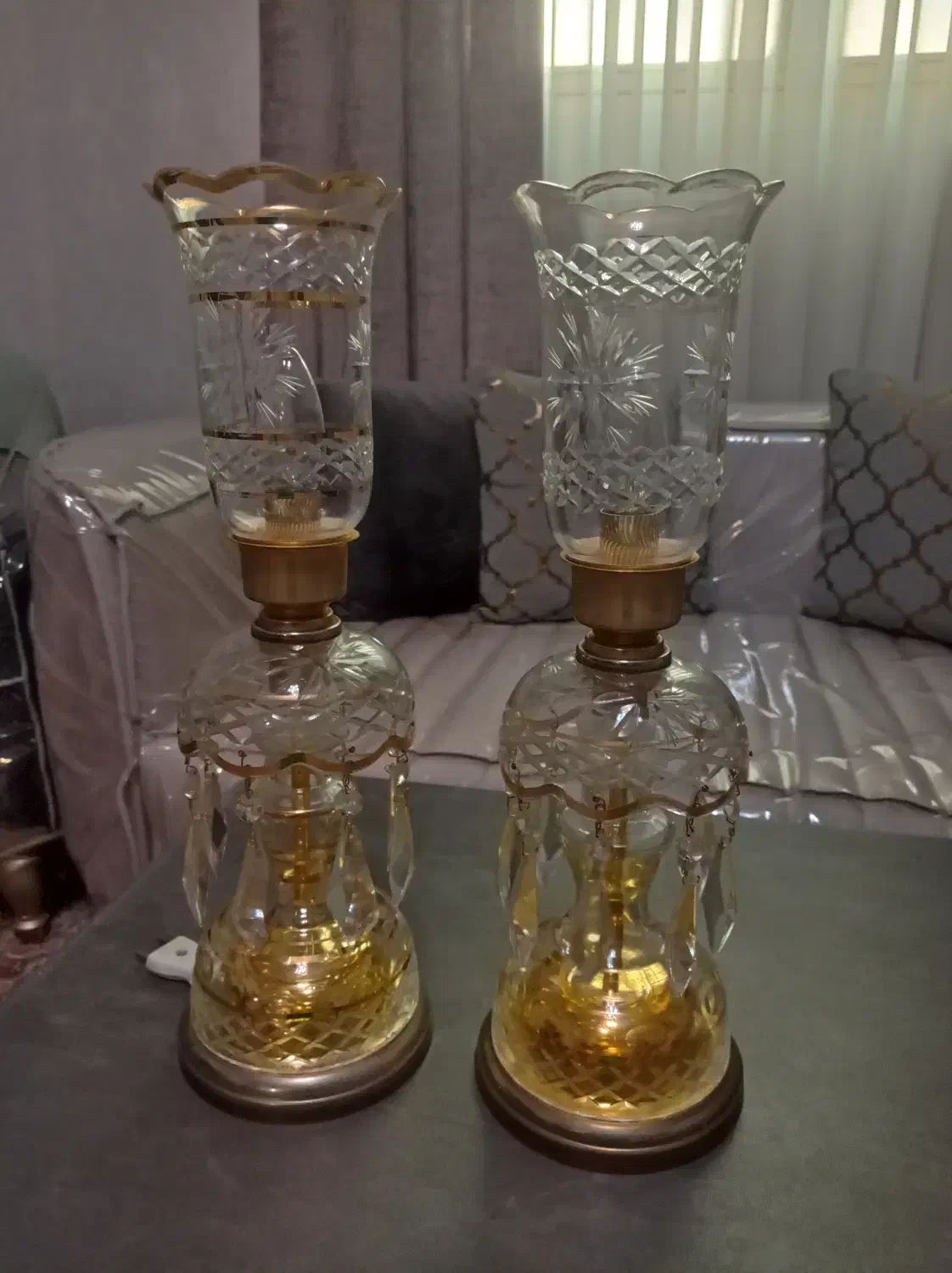 شمعدان کریستال|صنایع دستی و سایر لوازم تزئینی|ری, شهادت|دیوار