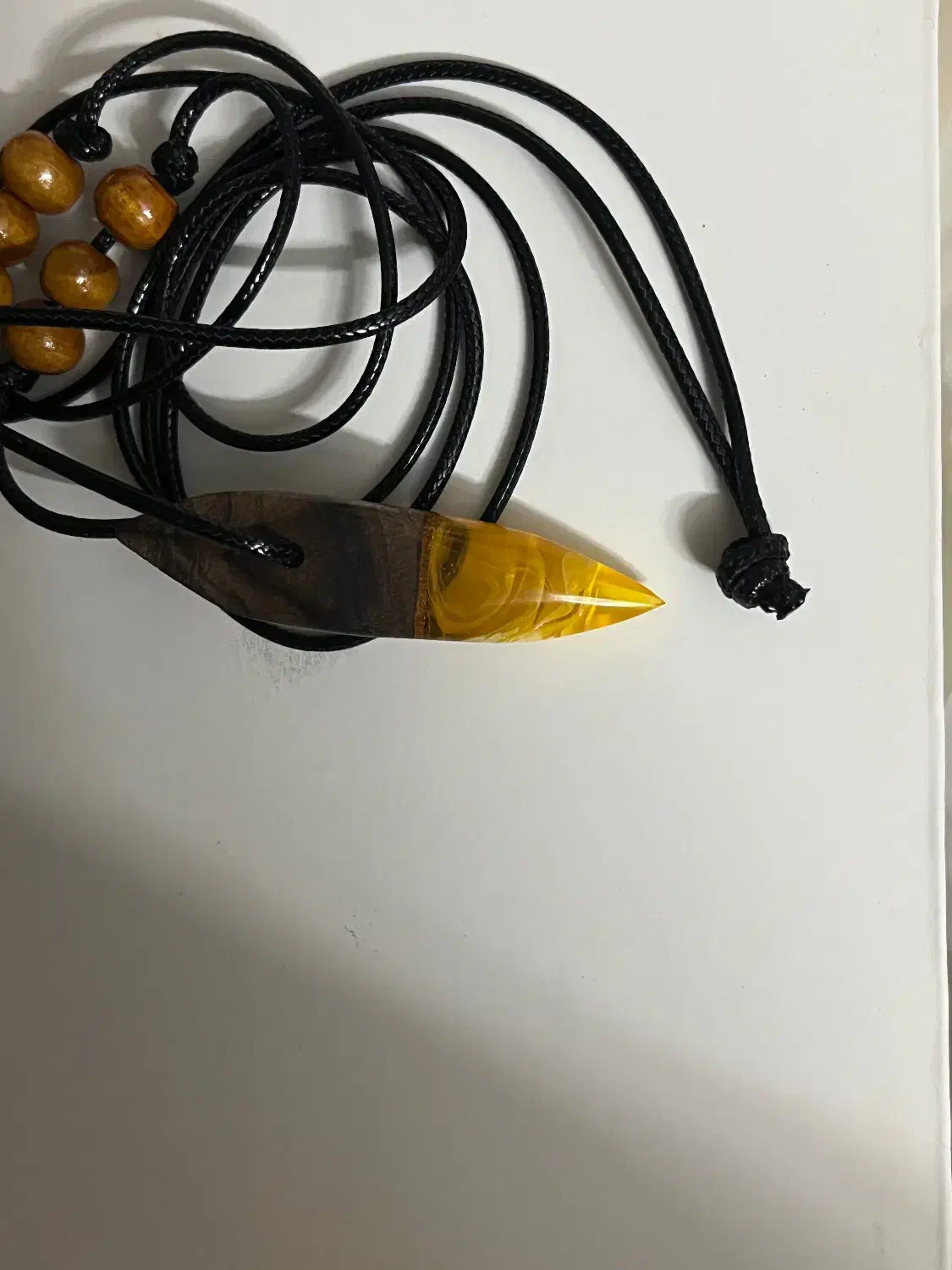 گردنبند چوب و رزین|بدلیجات|قزوین, |دیوار