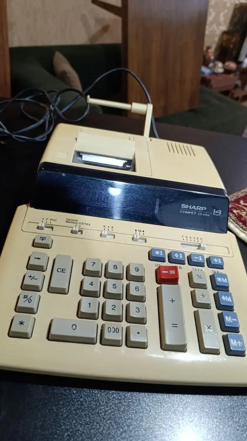 ماشین حساب حسابداری برقی شارپ - در حد نو|کلکسیون اشیاء عتیقه|مشهد, نیروی هوایی|دیوار