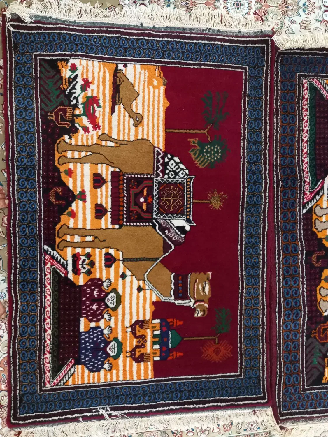 قالی|فرش|جلگه ماژان, |دیوار