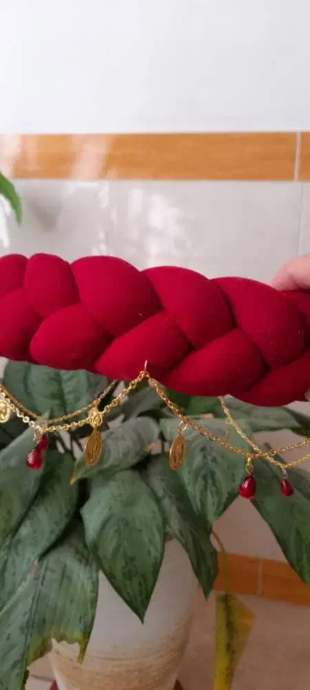 سربند یلدایی با دانهای انار|لباس|کرمانشاه, |دیوار