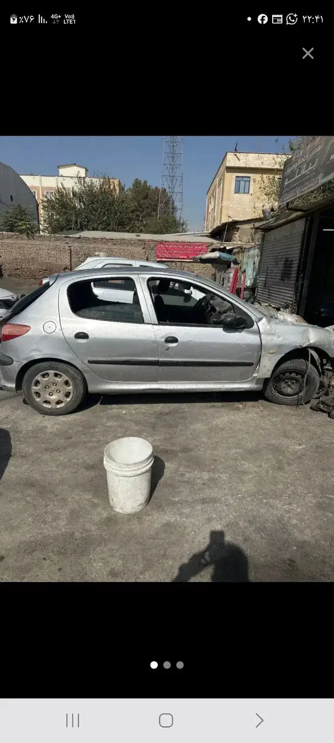 ۲۰۶ تیپ ۲ مدل ۸۶ تصادفی|خودرو سواری و وانت|کرج, احدآباد|دیوار