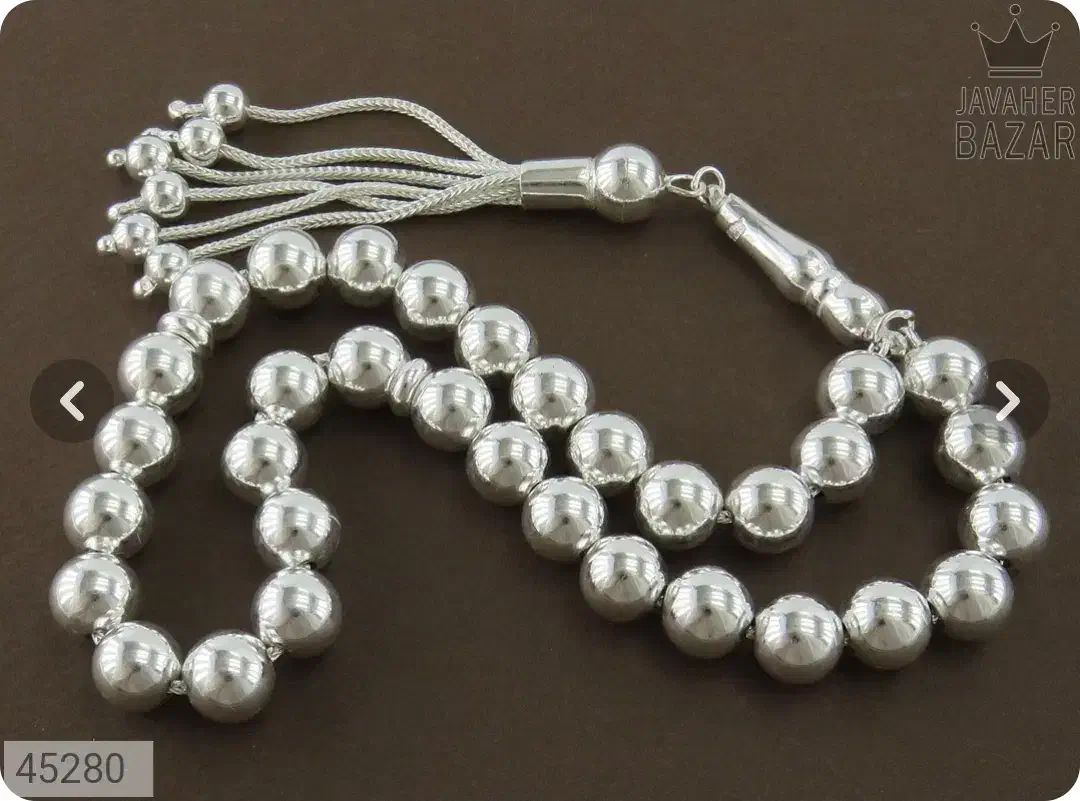 تسبیح نقره دستساز معاوضه با انگشتر|جواهرات|یزد, |دیوار