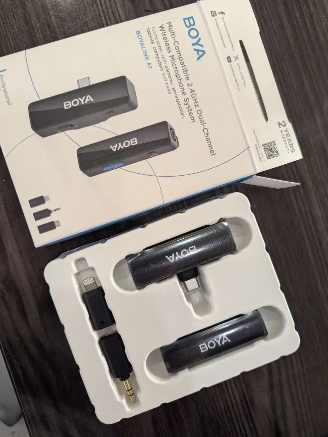 میکروفون یقه ای بی سیم بویا مدل BoyaLINK A1|صوتی و تصویری|تهران, درختی|دیوار