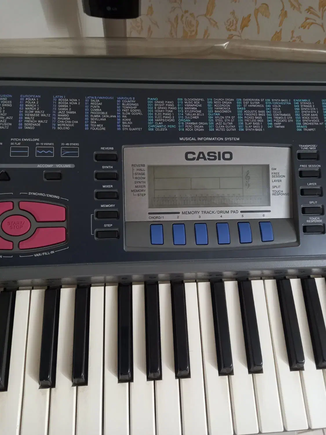 ارگ (پیانویی) کاملا نو|پیانو، کیبورد، آکاردئون|پردیس, فاز ۱|دیوار