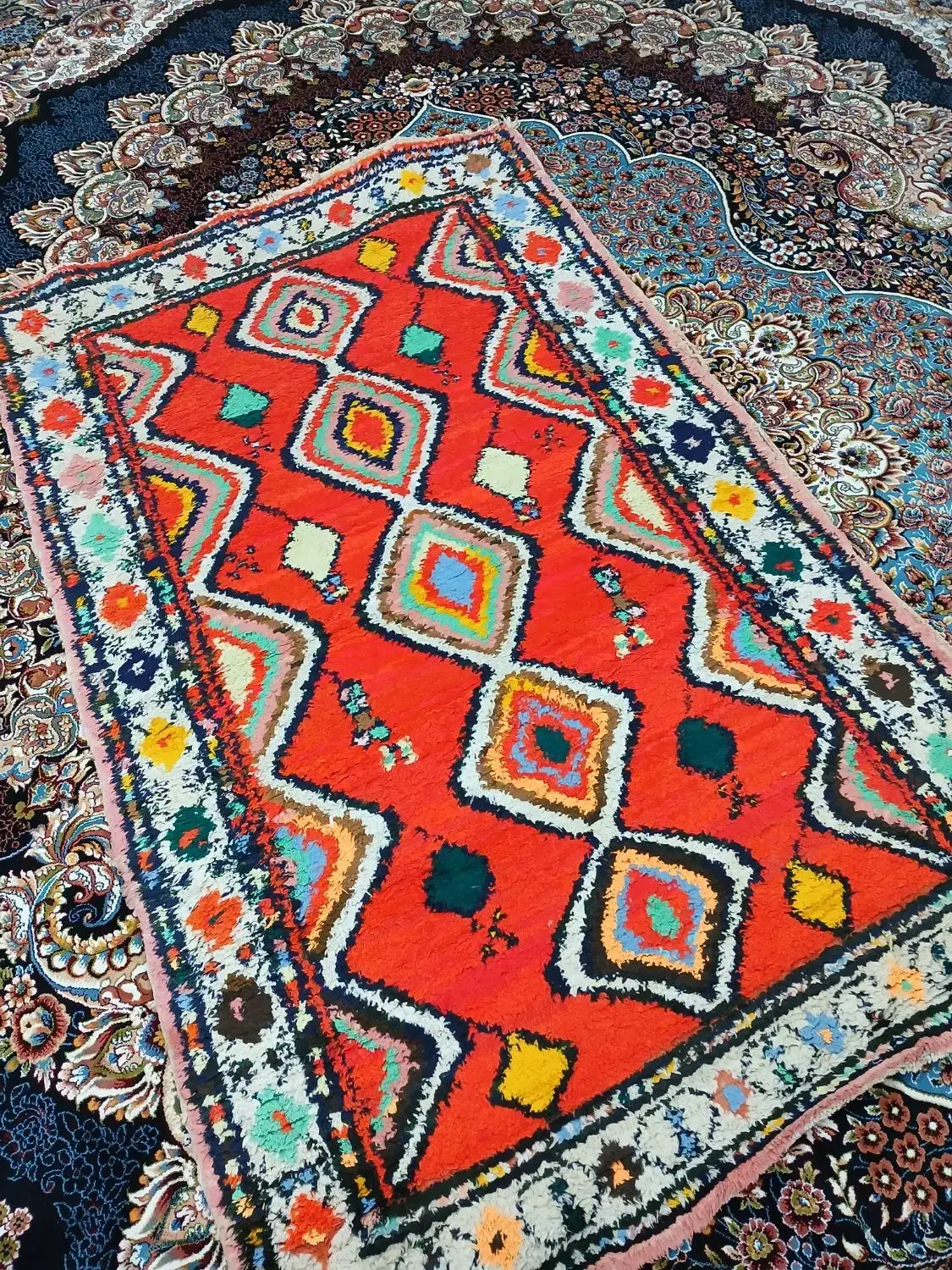 قالی دستبافت|فرش|ساوه, |دیوار