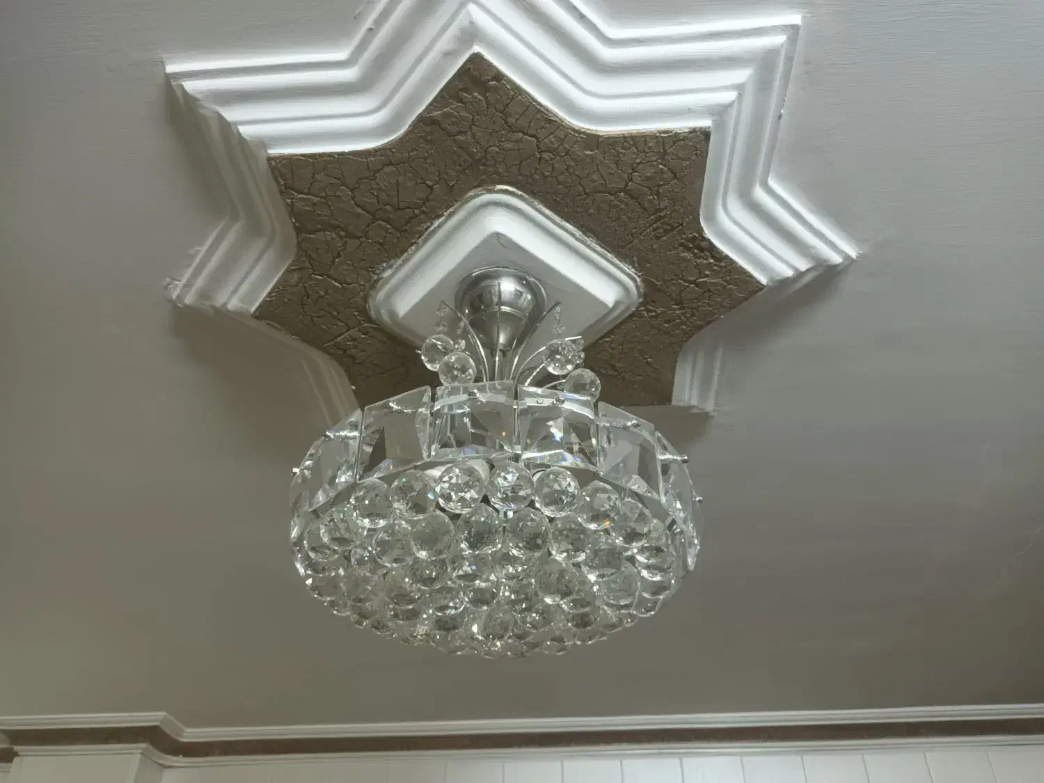 دوعدد لوستر جفت کریستال خارجی|لوستر و چراغ آویز|اصفهان, شهرک زاینده رود|دیوار