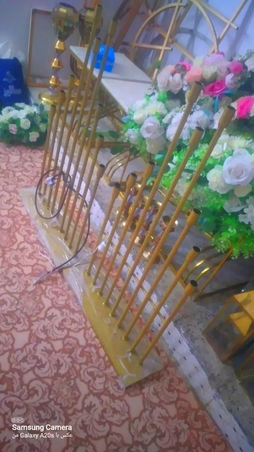 فروش دو عدد شمعدان لوستری اشکی|لوستر و چراغ آویز|اهواز, نادری|دیوار