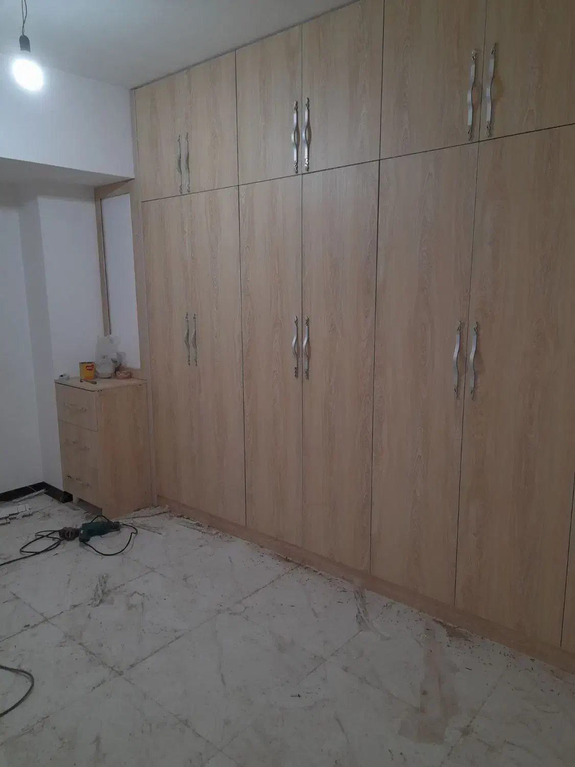 طراحی و اجرای کابینت وکمد دیواری تی وی وال ماربل|جاکفشی، کمد، دراور|شهریار, شهرک شاهد|دیوار