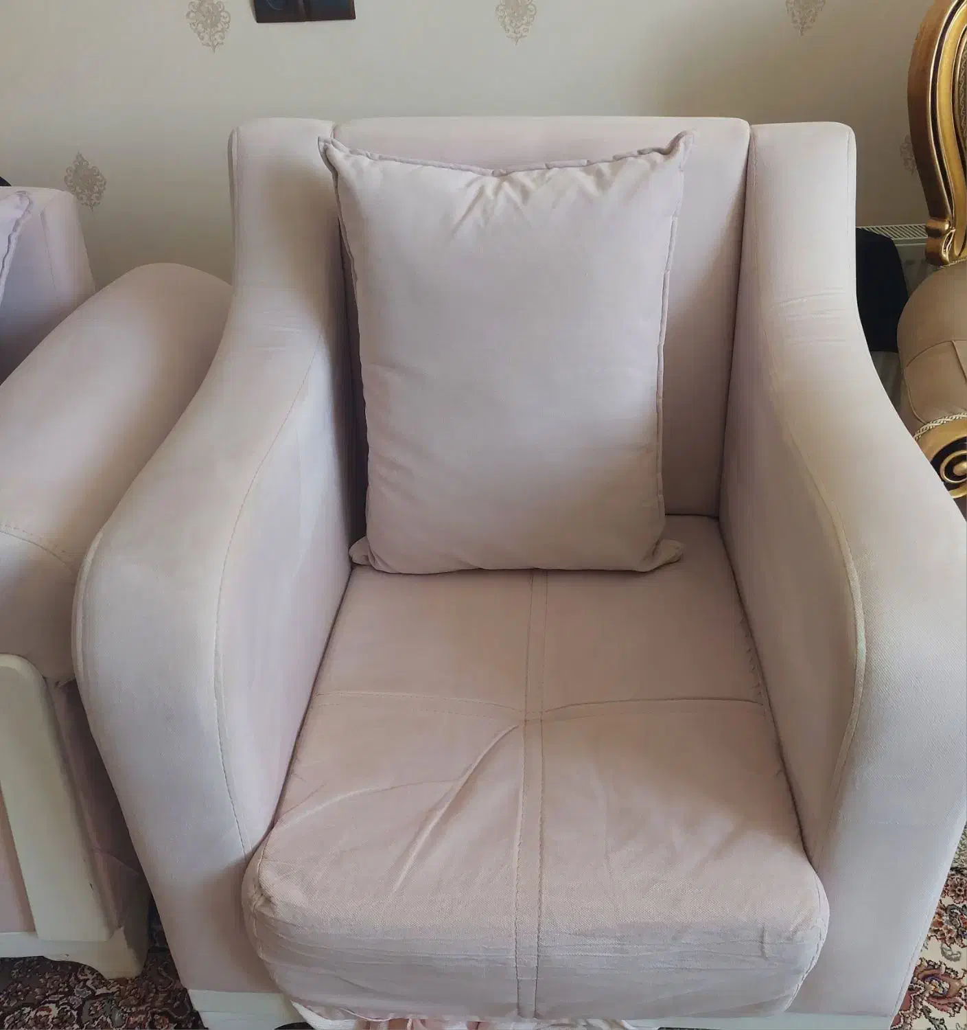 مبل نیم ست راحتی|مبلمان خانگی و میز عسلی|قروه, |دیوار