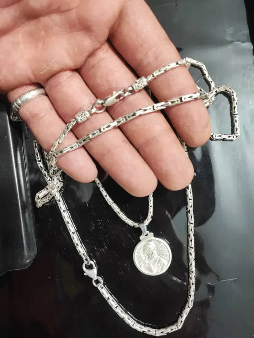 نقره انگشتر زنجیری تایلندی ایتالی|جواهرات|سنندج, |دیوار