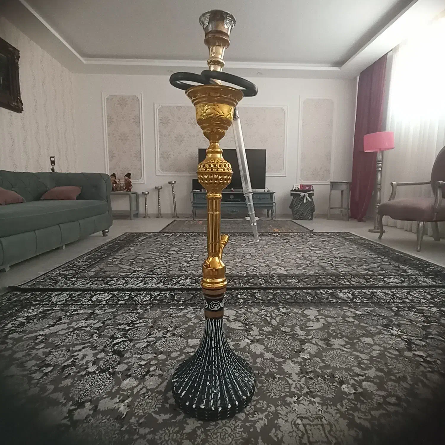 قلیون سلطنتی بزرگ|صنایع دستی و سایر لوازم تزئینی|مشهد, الهیه|دیوار