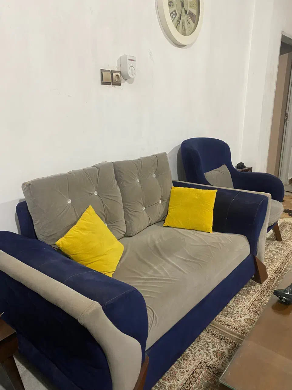 مبل هفت نفره|مبلمان خانگی و میز عسلی|پل سفید, |دیوار