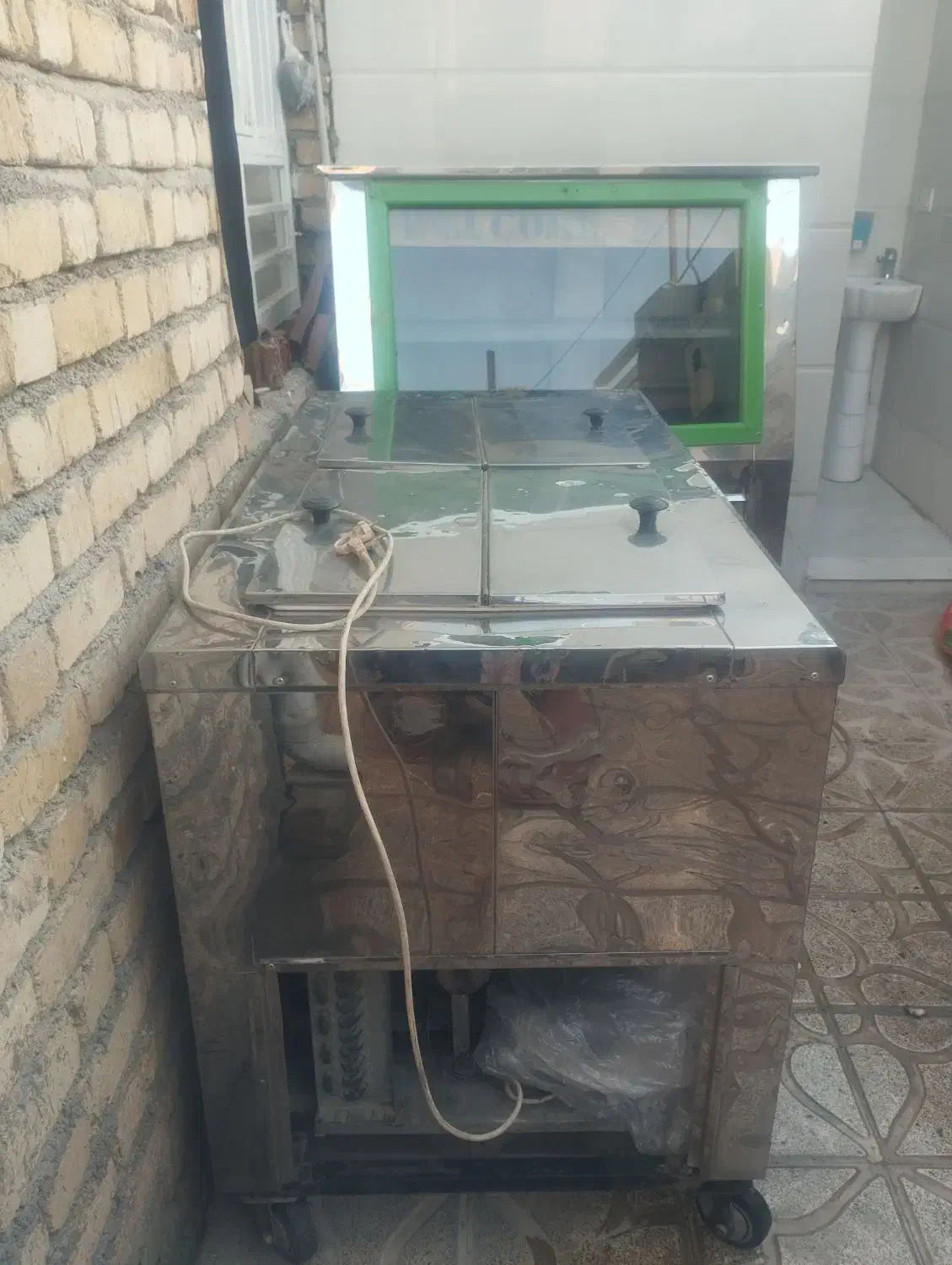 فروش فریزر زمینی چهار درب استیل|فروشگاه و مغازه|آبدانان, |دیوار