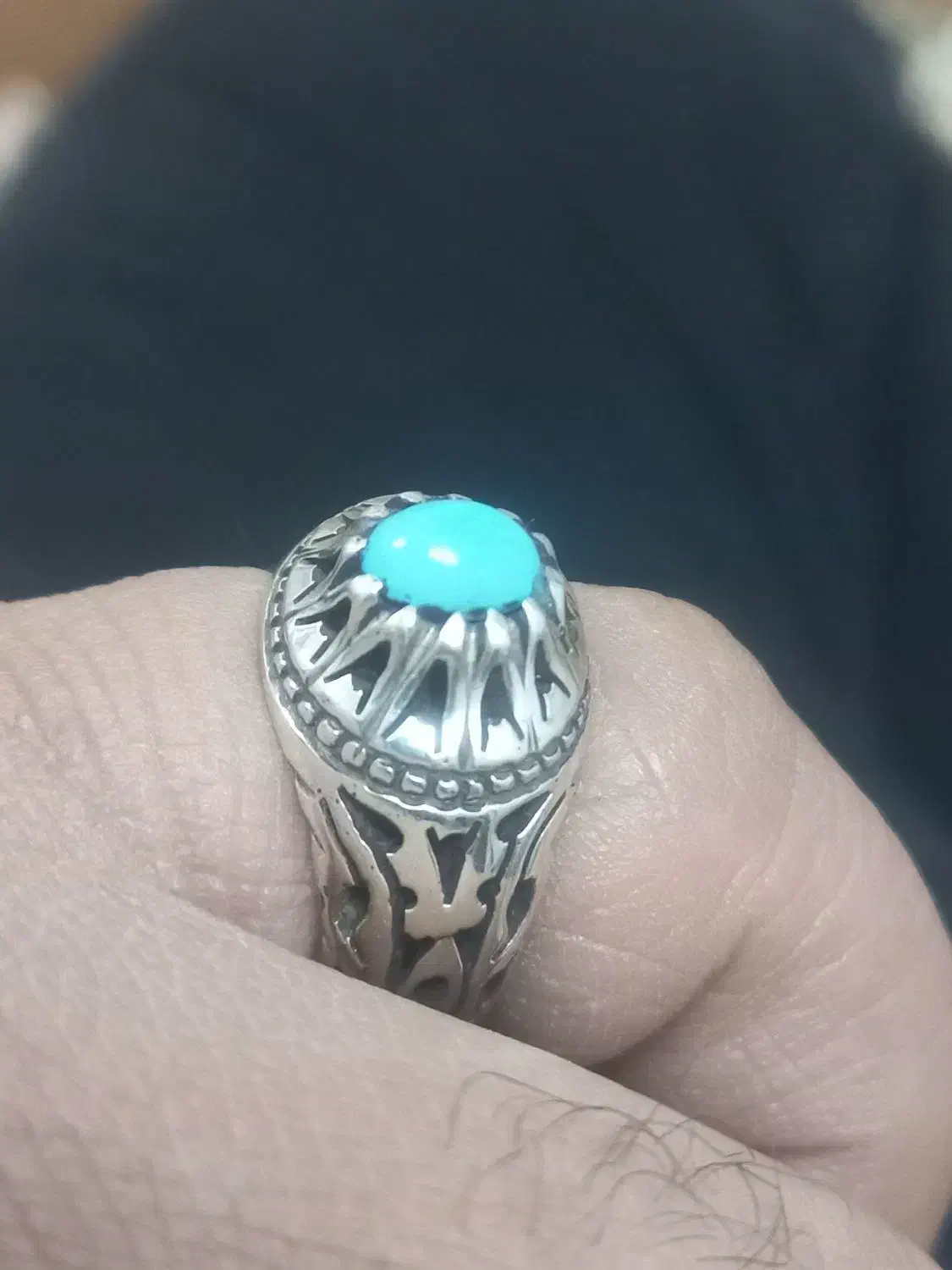 انگشتر فیروزه نیشابور راف سنگ اوپال بلوفایر .زبرجد|جواهرات|تهران, دولاب|دیوار