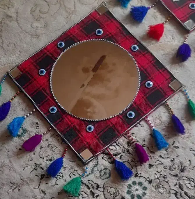 آیینه سنتی وتز‌‌ئینی|صنایع دستی و سایر لوازم تزئینی|کوهدشت, |دیوار