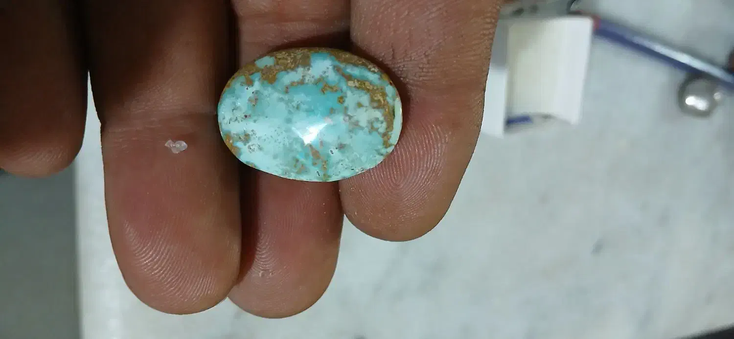 سنگ نگین فیروزه نیشابور انگشتر نقره|جواهرات|رشت, استقامت ۱|دیوار