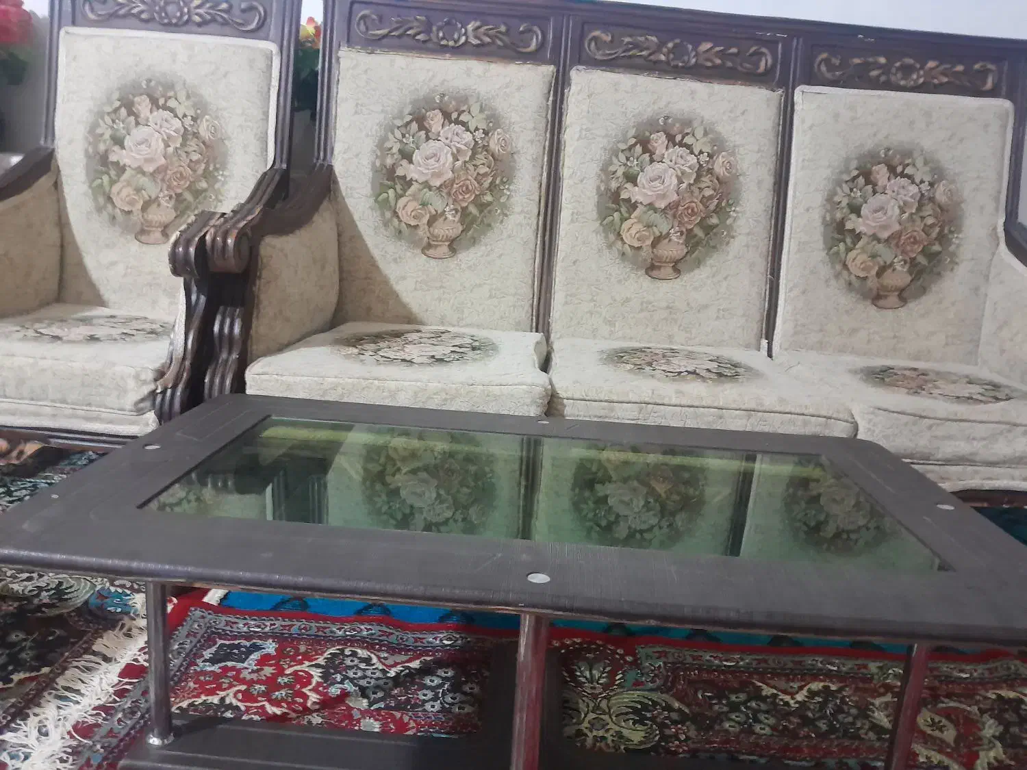 مبل‌‌هشت‌نفره‌‌‌‌|مبلمان خانگی و میز عسلی|میاندوآب, |دیوار