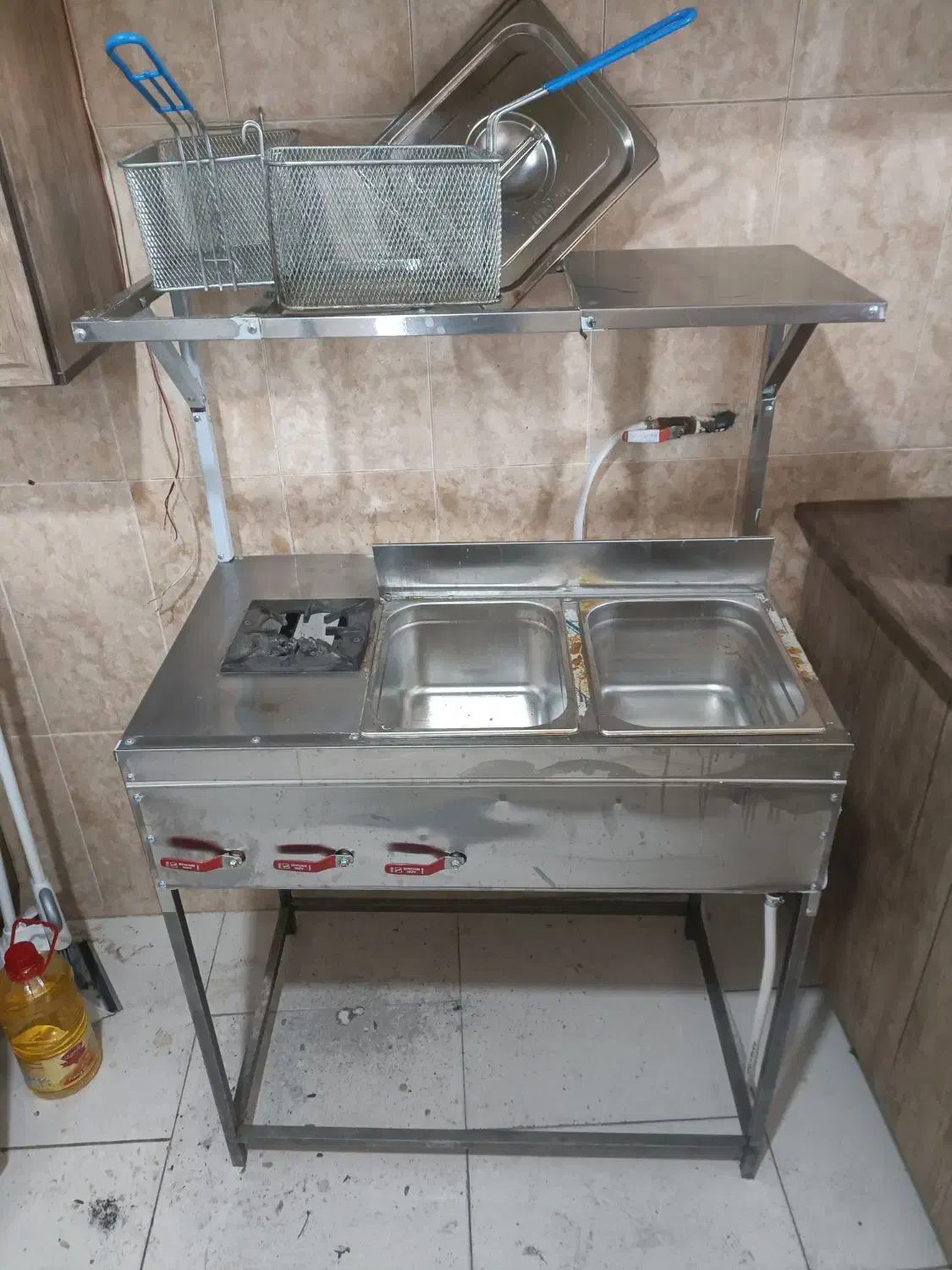 فر سرخ کن و شعله دار مبلی فست فودی|کافیشاپ و رستوران|تهران, تسلیحات|دیوار