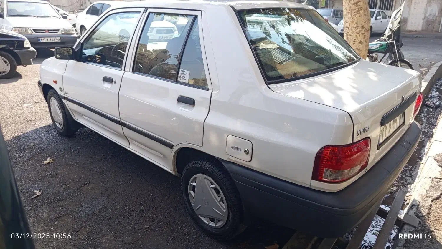 پراید ۹۵ دوگانه کارخانه فول بدون رنگ|خودرو سواری و وانت|تهران, خاک سفید|دیوار