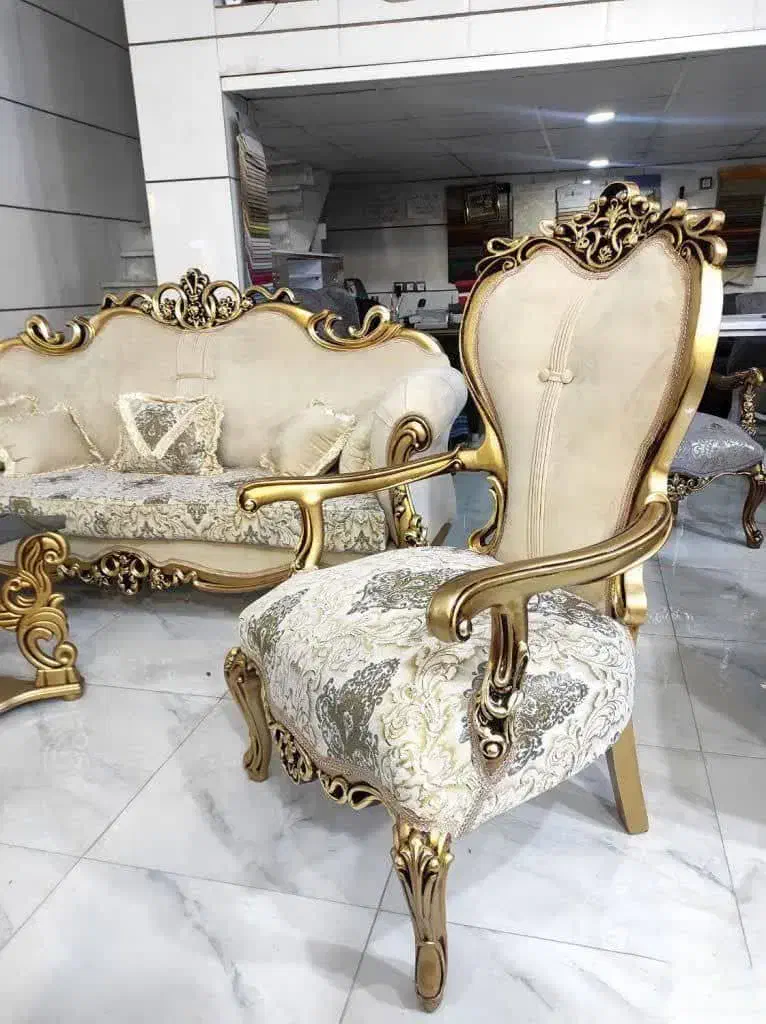 مبل افسون کلاسیک 9نفره زرکالا ،کارخاانه یاسوج16|مبلمان خانگی و میز عسلی|یاسوج, |دیوار