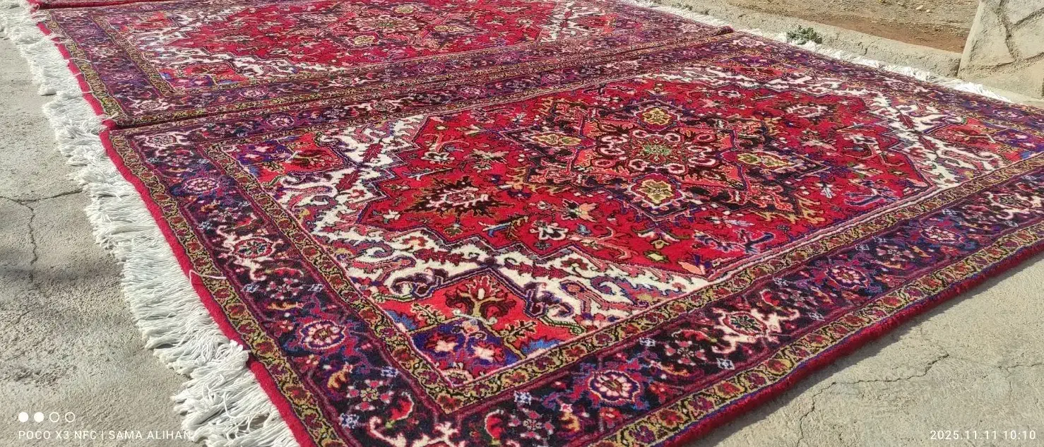 3 عددفرش دستباف 6 متری تاجری هریس در بیلوردی|فرش|تبریز, |دیوار