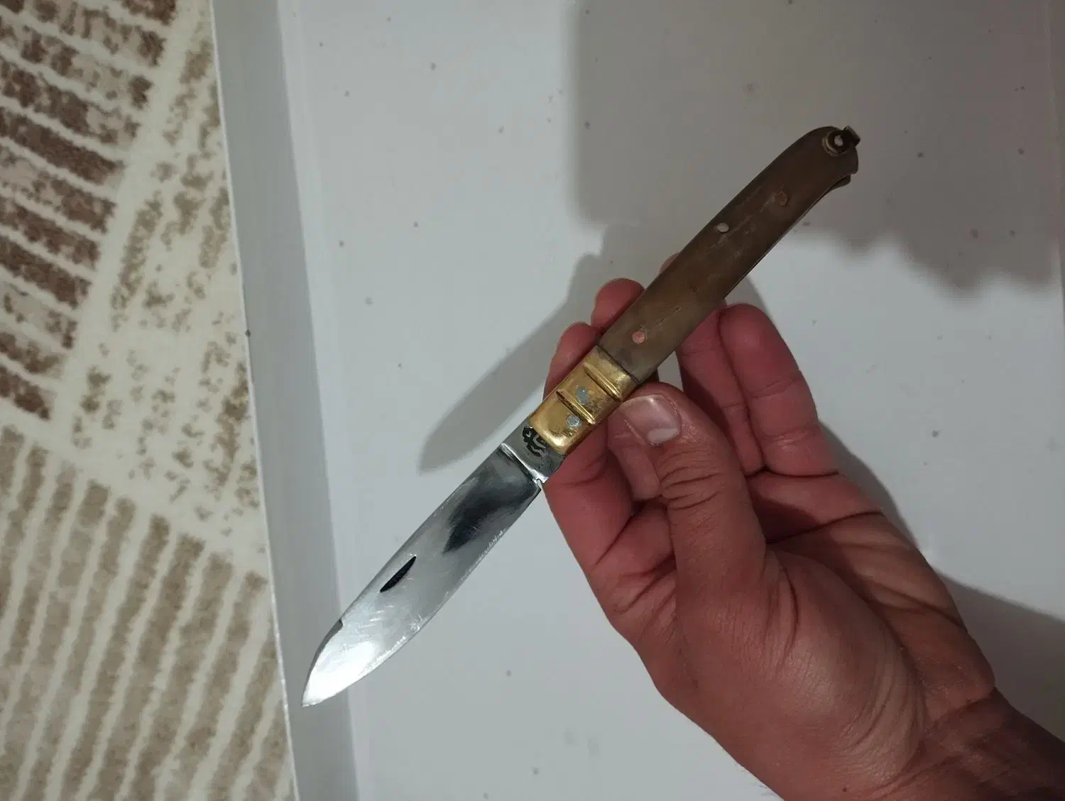 چاقو دسته شاخ|کلکسیون اشیاء عتیقه|کرمانشاه, |دیوار