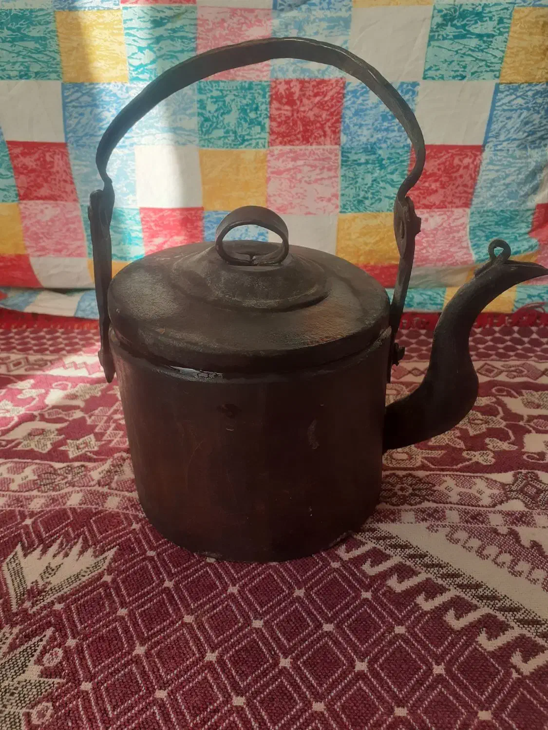 کتری مسی|قوری، کتری، قهوه‌ساز دستی|آران و بیدگل, |دیوار