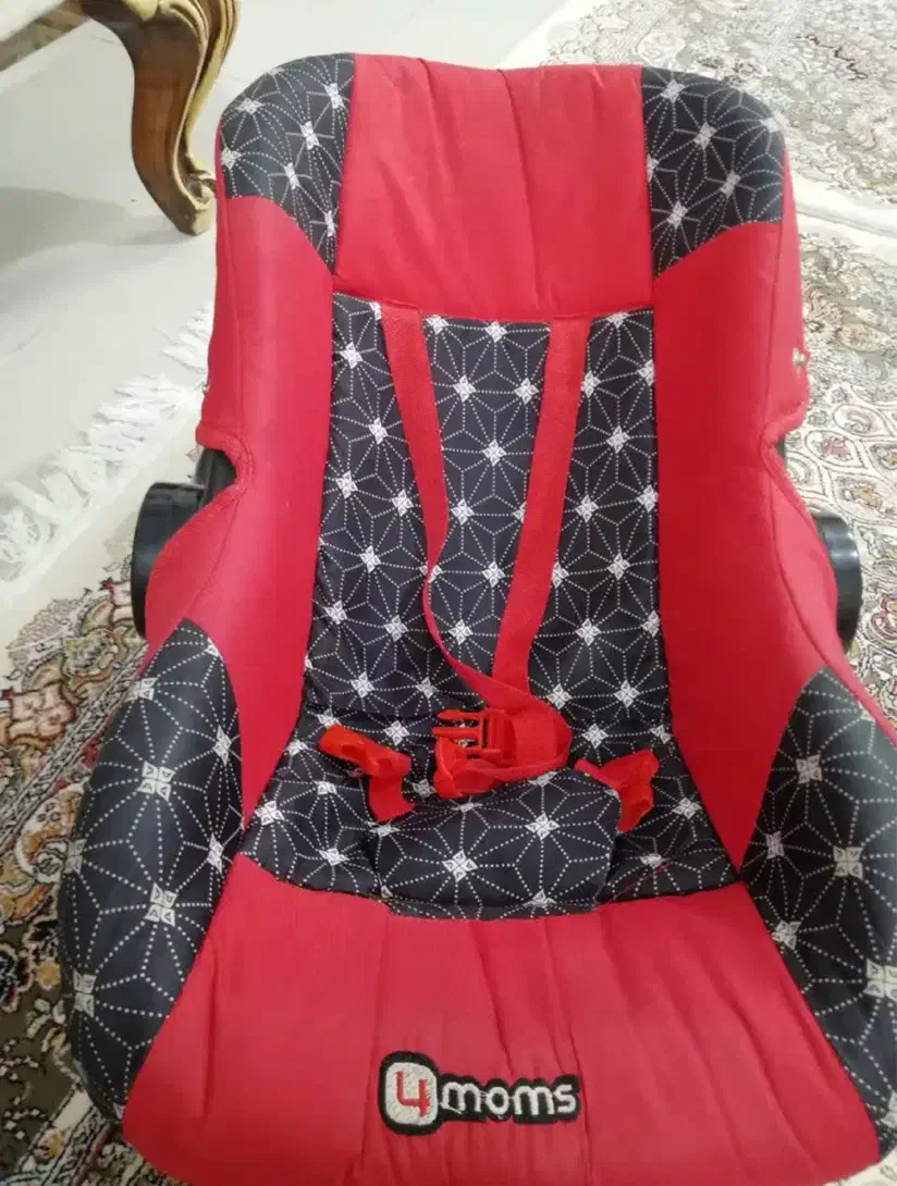 ست روروئک و کریر بچه رنگ قرمز مشکی اسپرت|کالسکه و لوازم جانبی|قم, هنرستان|دیوار