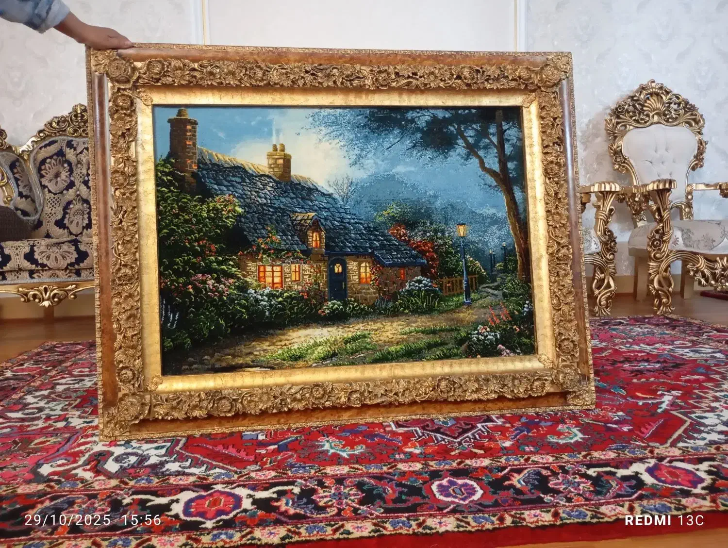 تابلو فرش دستبافت|تابلو فرش|سراب, |دیوار