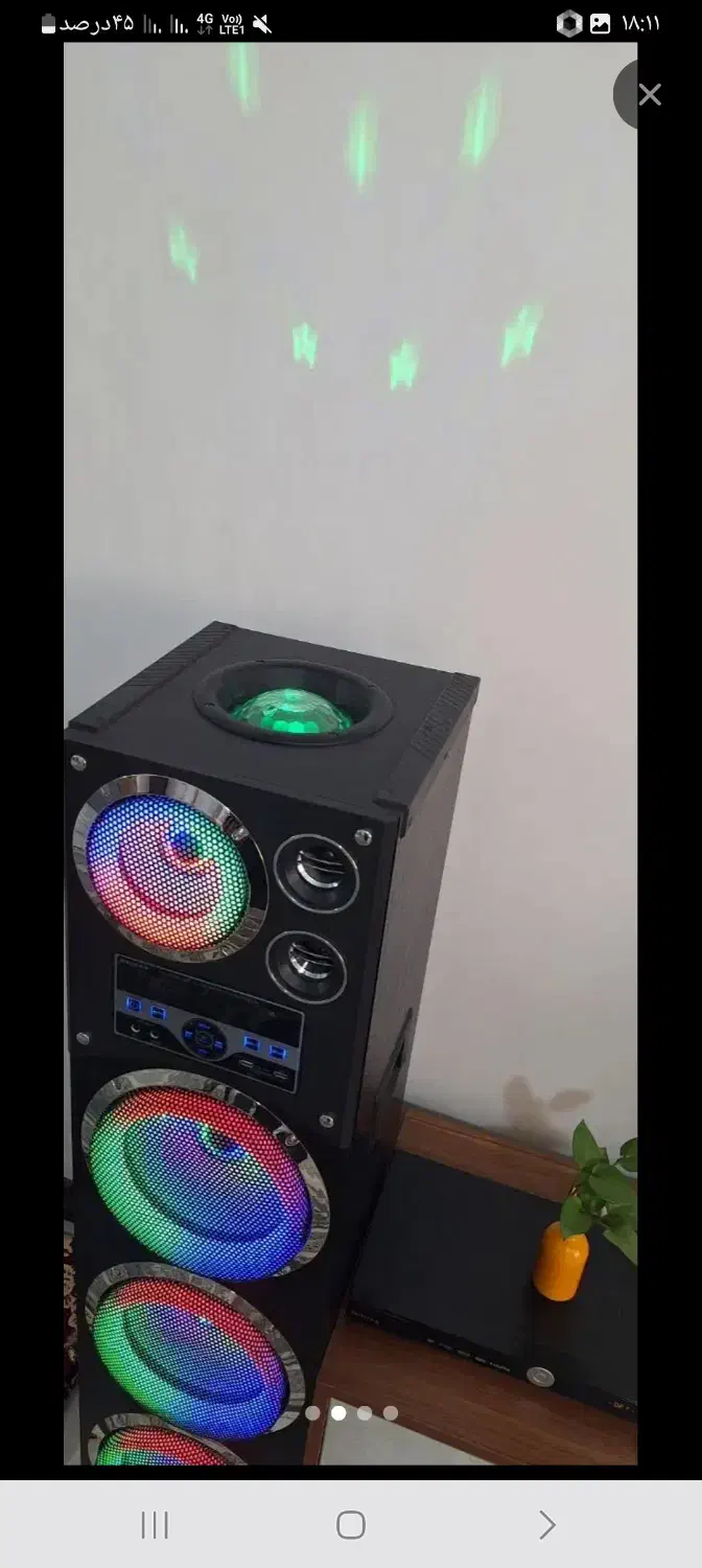 2 عدد باند رقص نور همراه میکروفون قیمت مناسب آبیک|سیستم صوتی خانگی|قزوین, |دیوار