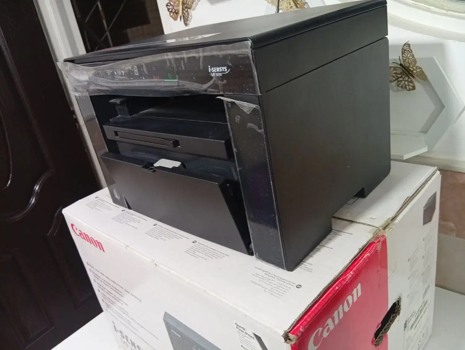 پرینتر چندکاره لیزری کانن imageclass MF3010 نو|پرینتر، اسکنر، کپی، فکس|قم, نخودی|دیوار