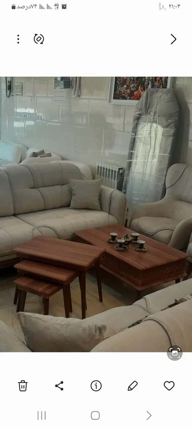 جلو مبلی و تابلو فرش|مبلمان خانگی و میز عسلی|سقز, |دیوار