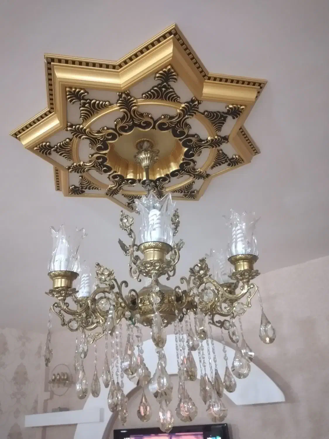 لوستر|لوستر و چراغ آویز|بروجرد, |دیوار