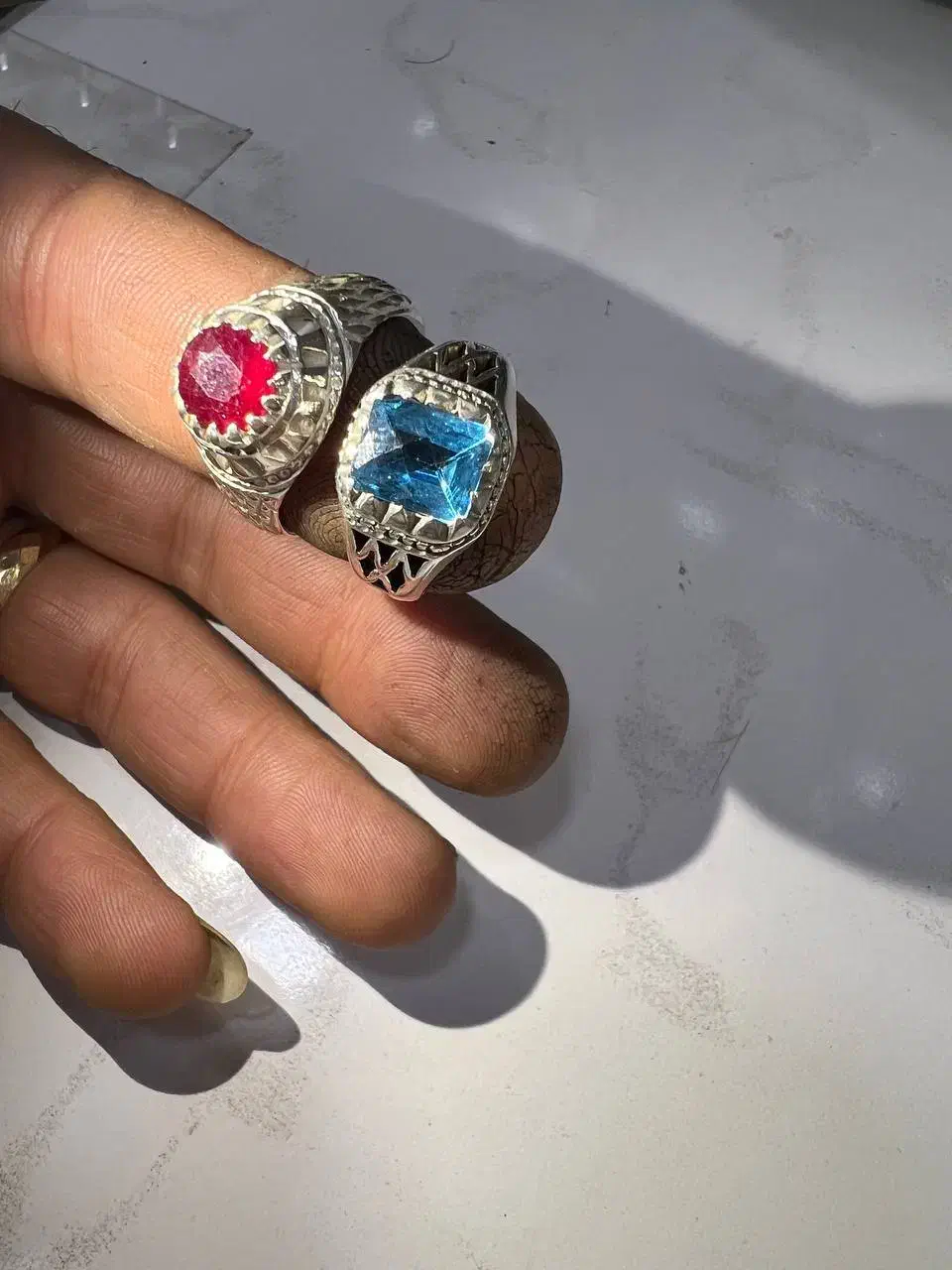 انگشتر یاقوت و توپاز|جواهرات|بجنورد, |دیوار