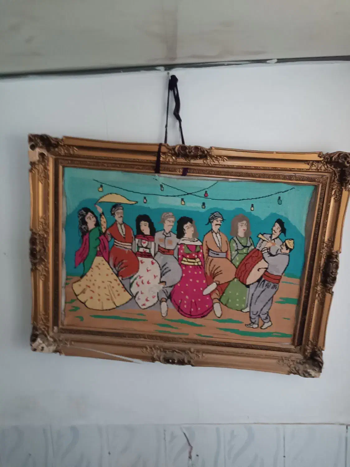 تابلو دست بافت قدیمی|تابلو فرش|مریوان, |دیوار