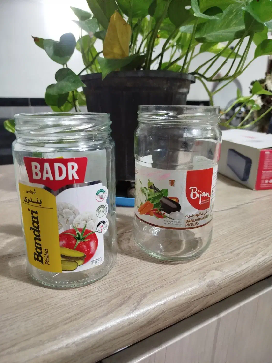 شیشه ترشی سالم و تمیز|ظروف نگهدارنده، پلاستیکی، یک‌بارمصرف|بیرجند, |دیوار