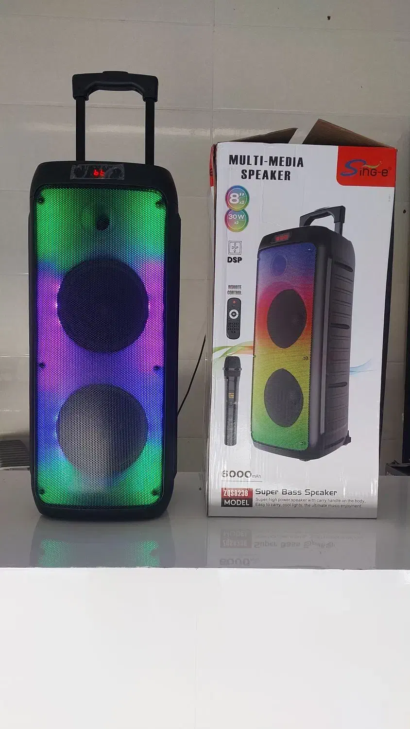 پارتی باکس zqs-8236|پخش‌کننده همراه|دوگنبدان, |دیوار