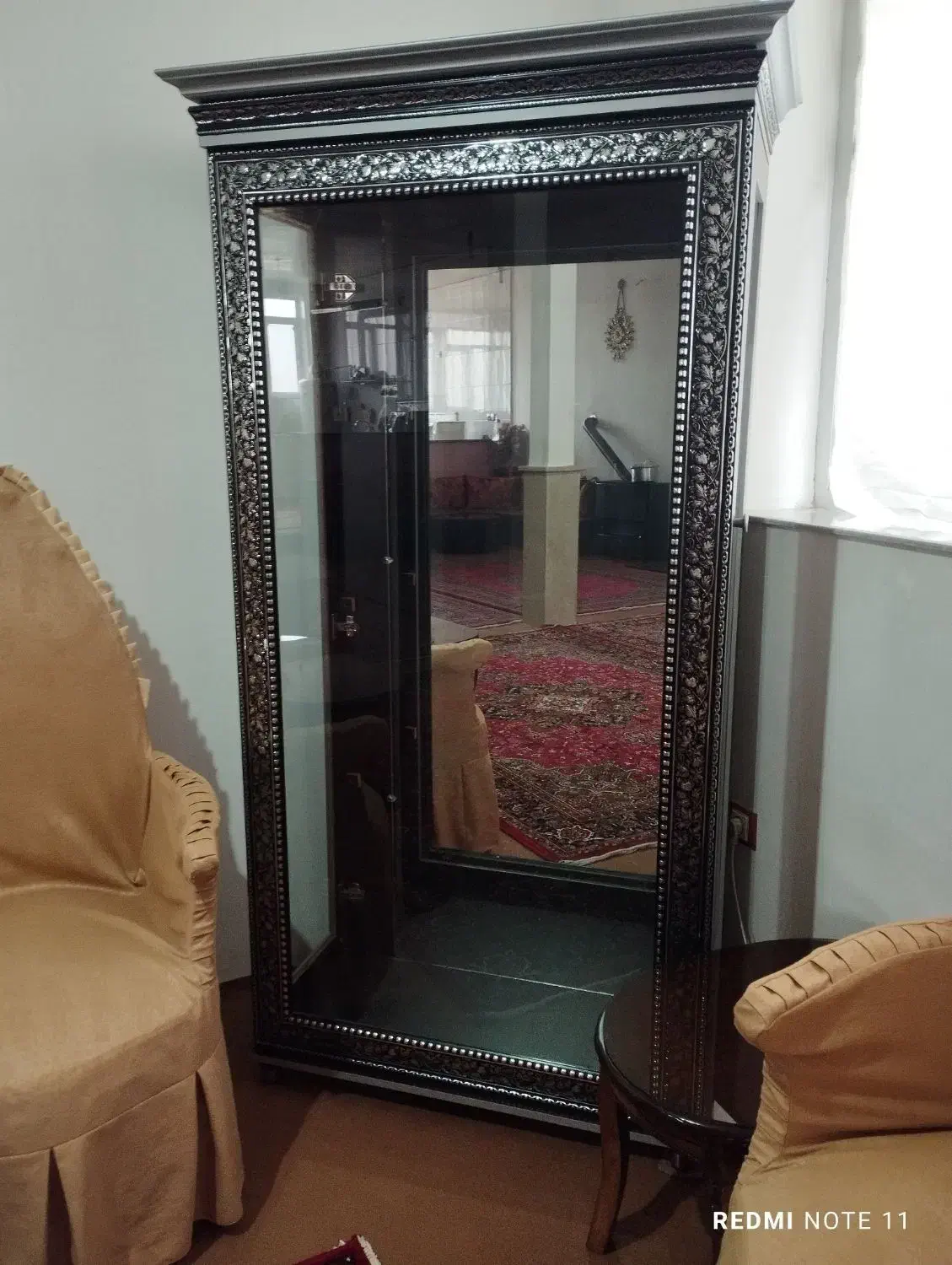 بوفه چوبی ،میز شیشه ای تلویزیون ، تابلو فرش|بوفه، ویترین، کنسول|خوی, |دیوار