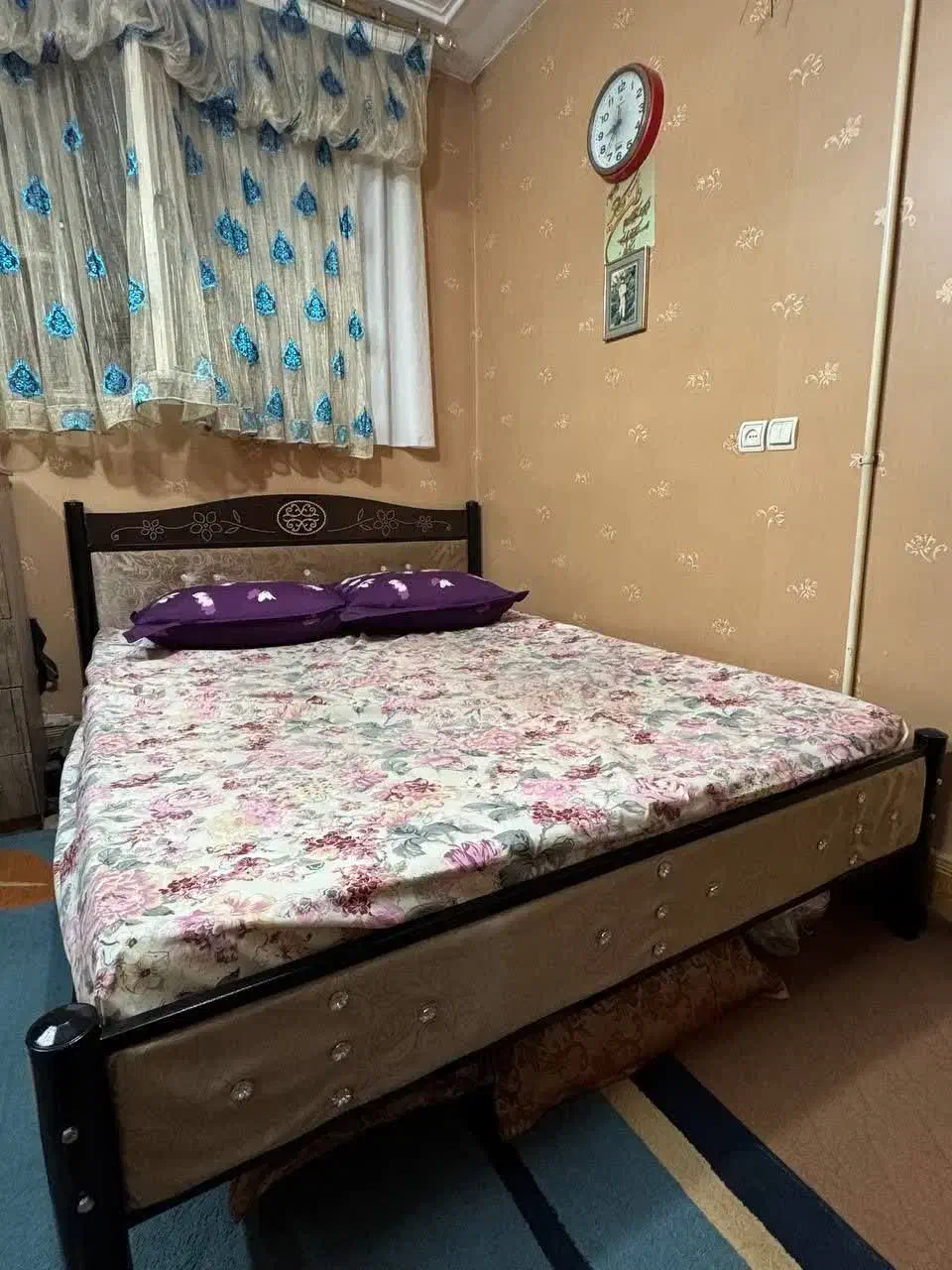 تخت دو نفره با تشک|تخت و سرویس خواب|فلاورجان, |دیوار