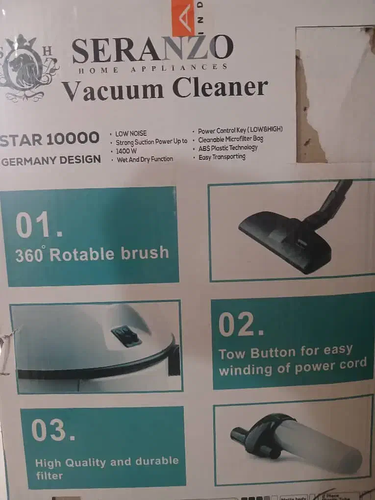 جارو برقی سرانزو ۱۰۰۰۰|جاروبرقی، جارو شارژی، بخارشو|اصفهان, جلالیه|دیوار